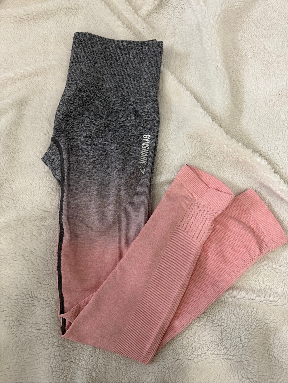 Gymshark Pink to Gray Ombre High-Rise Leggings